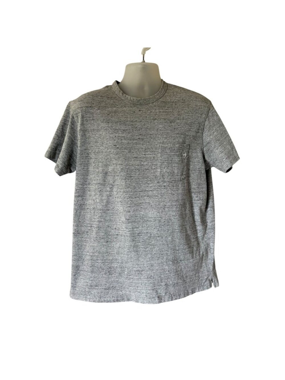 Relwen Ringspun Pocket Tee Shirt Men's Medium Crew Neck 100% Cotton GRAY